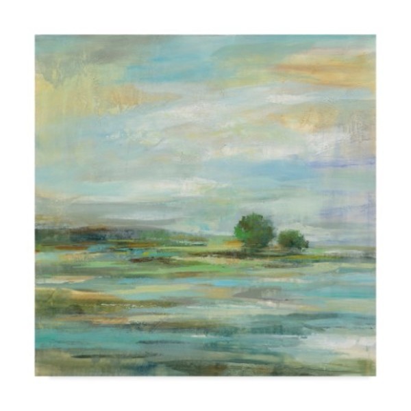 Trademark Fine Art Silvia Vassileva 'Spring Solo Trees' Canvas Art, 24x24 WAP06905-C2424GG